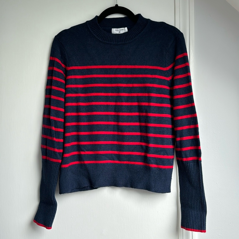La Ligne for Target - Striped Sweater, Red and Navy Striped